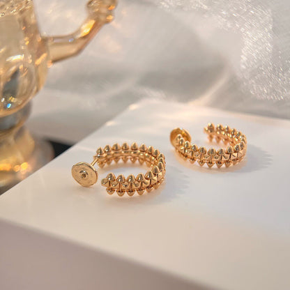 [Liorra]CLASH SMALL HOOP EARRINGS