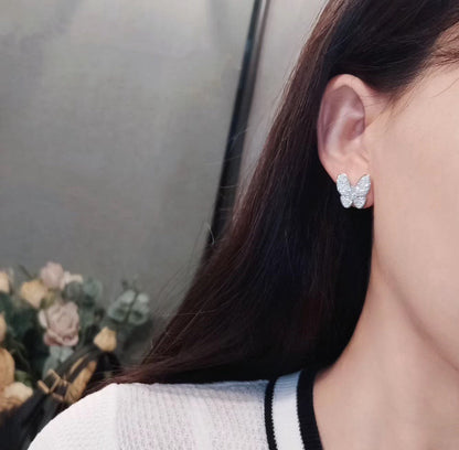 [Liorra]BUTTERFLY ALL DIAMOND EARRINGS