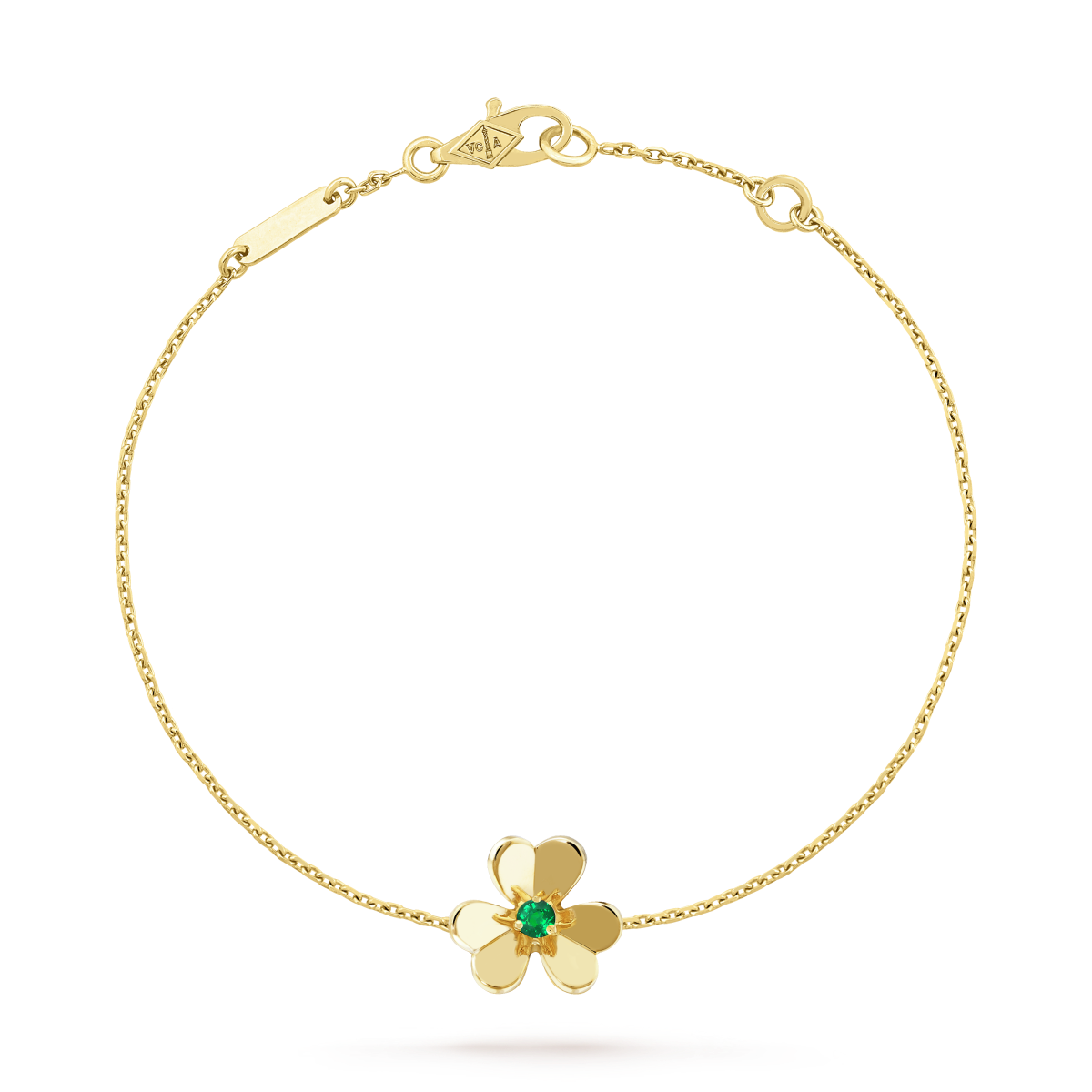 [Liorra]FRIVOLE GOLD FLOWER PINK MALACHITE BRACELET
