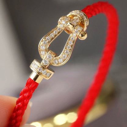 [Liorra]FORCE LARGE HORSESHOE FULL DIAMOND BRACELET GOLD