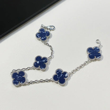[Liorra]CLOVER 5 MOTIF PIETERSITE BRACELET COLLECTION