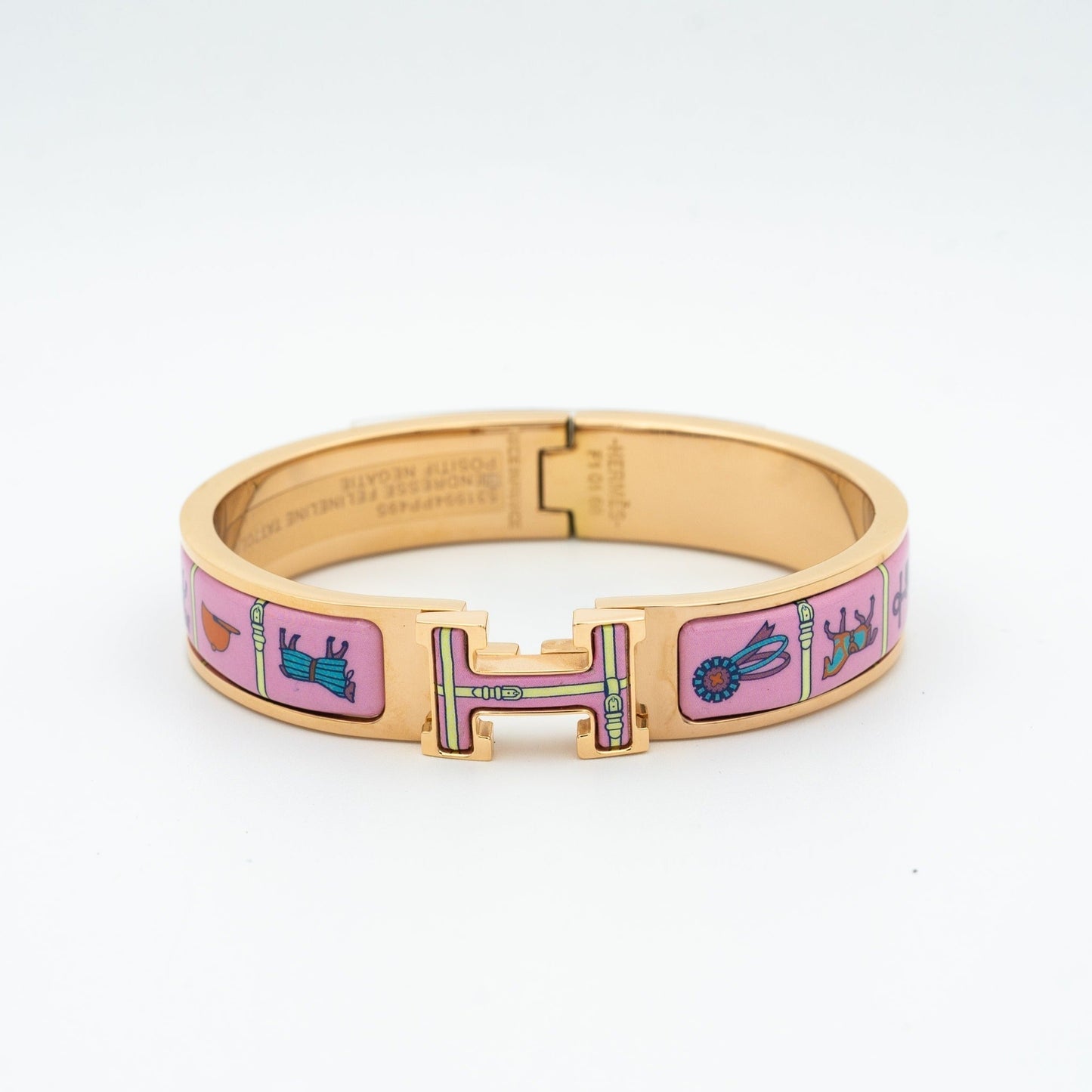 [Liorra]H PINK GOLD BRACELET PINK CERAMIC