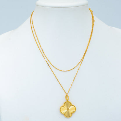 [Liorra]CLOVER 25MM PEDANT NECKLACE GOLD