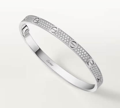 [Liorra]NEW-LOVE-4.8MM-Width Diamond-Studded Bracelet