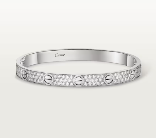 [Liorra]NEW-LOVE-6.1MM-Width Diamond-Studded Bracelet