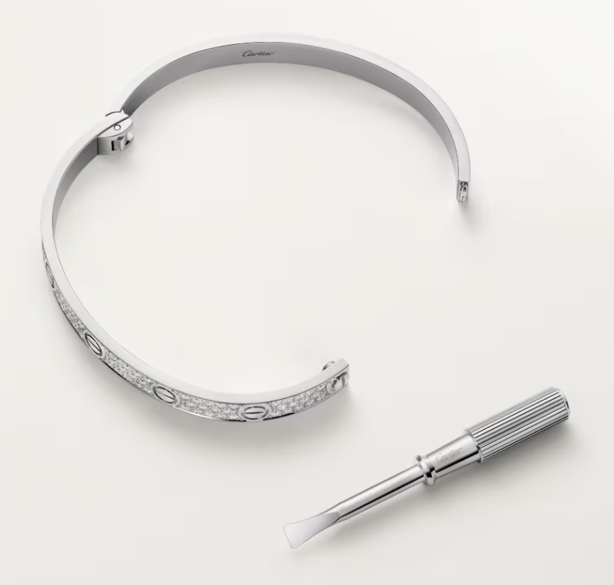 [Liorra]NEW-LOVE-6.1MM-Width Diamond-Studded Bracelet