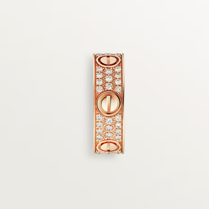 [Liorra]LOVE RING 6.5mm-wide full-diamond ring Liorra Gold