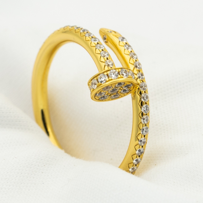 [Liorra]JUSTE RING 1.8MM GOLD DIAMONDS