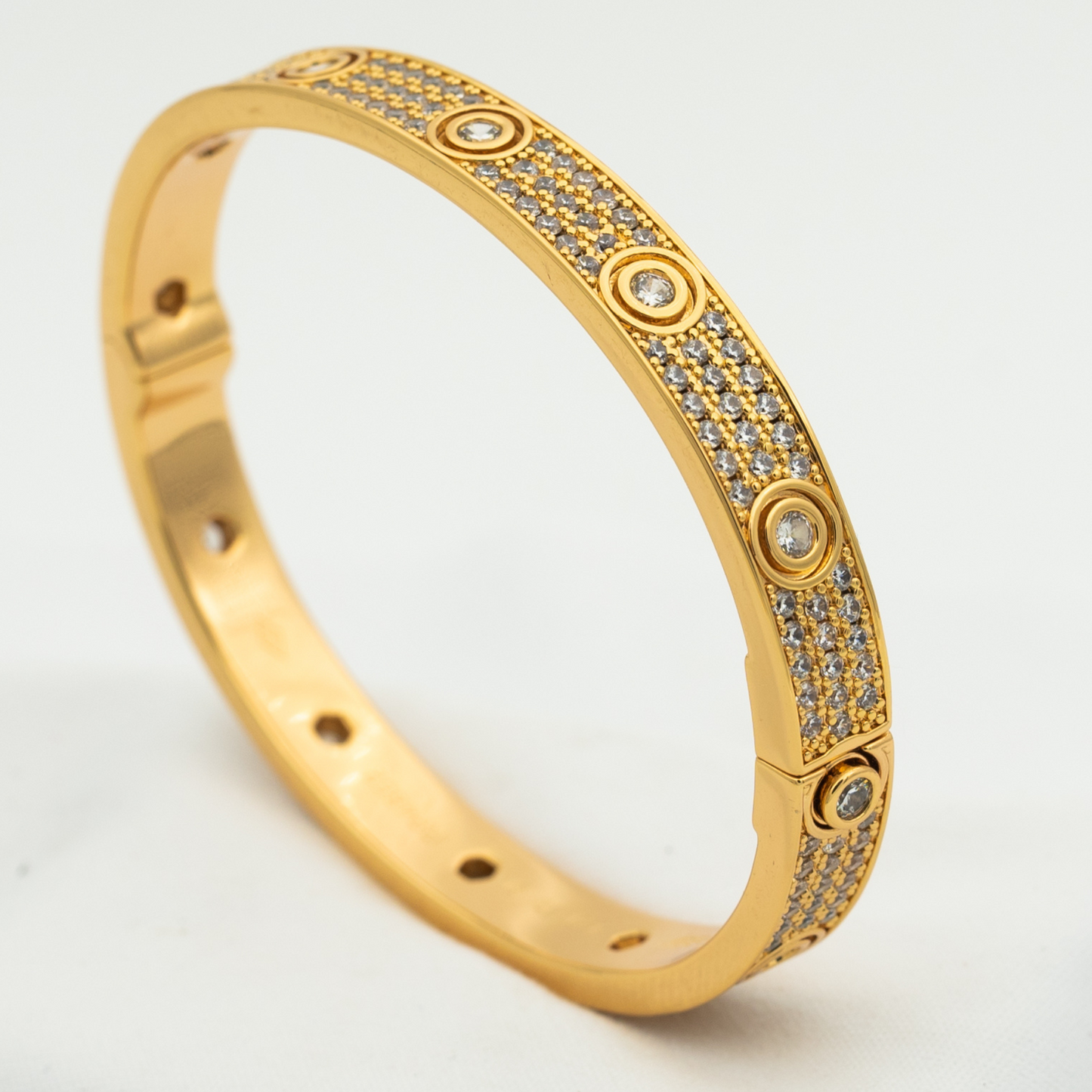 [Liorra]LOVE BRACELET 6.1MM DIAMOND-PAVED 10 BIG DIAMONDS