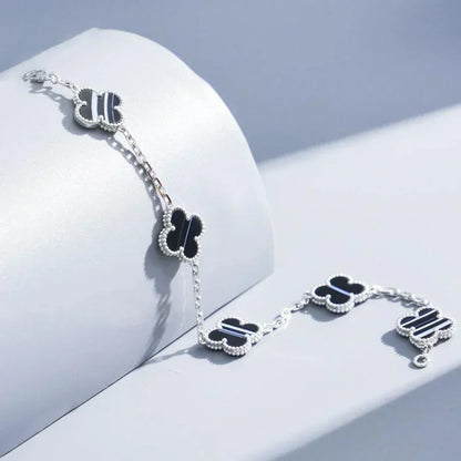 [Liorra] CLOVER 5 MOTIF PULSAR STONE BRACELET COLLECTION