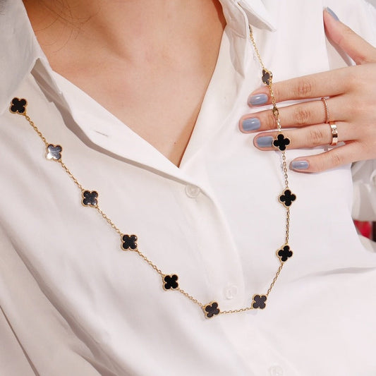 [Liorra]CLOVER 20 MOTIFS ONYX Liorra GOLD