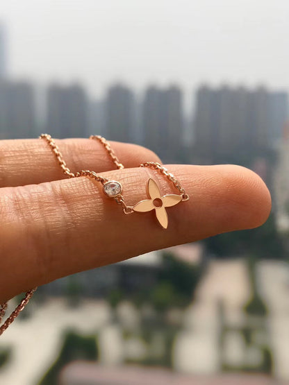 [Liorra]BLOSSOM PENDANT PINK GOLD AND DIAMOND