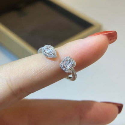 [Liorra]MY TWIN TOI & MOI SILVER DIAMOND RING