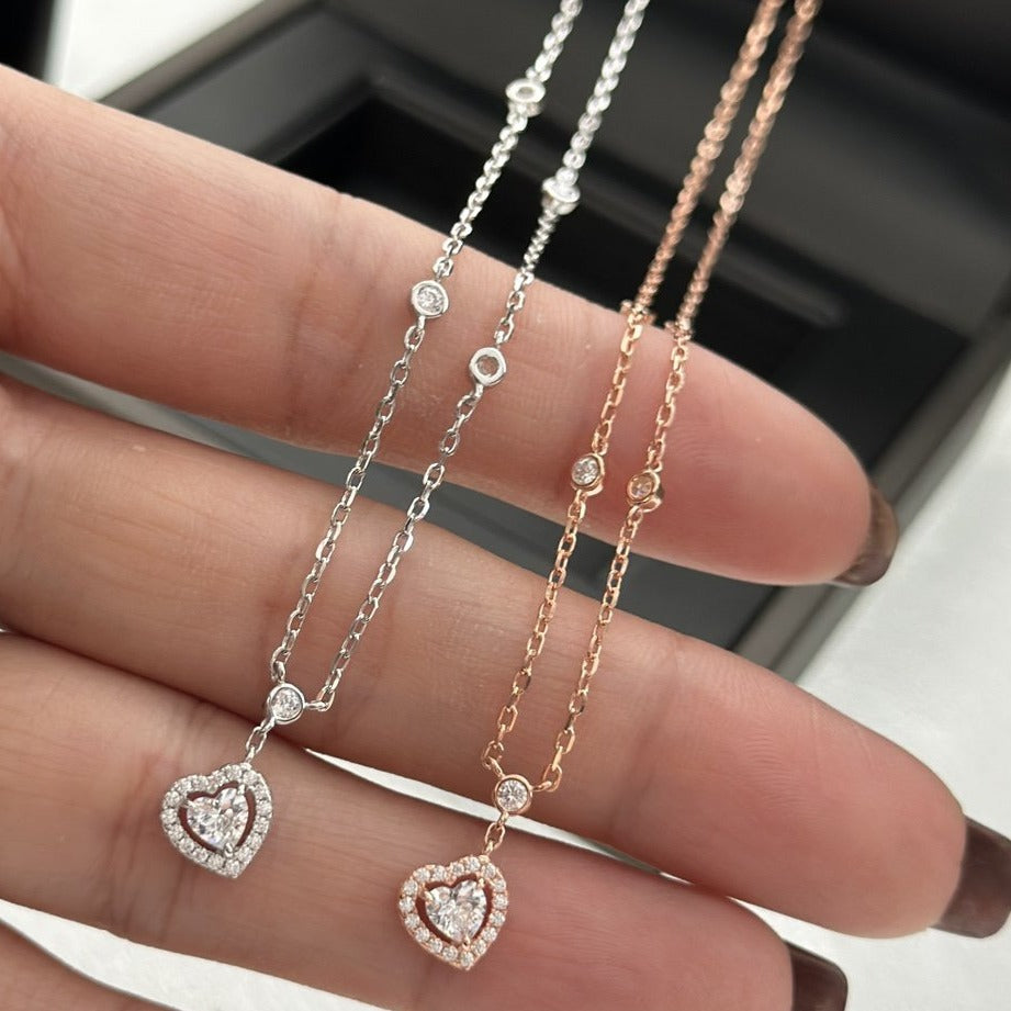 [Liorra]JOY HEART DIAMOND NECKLACE