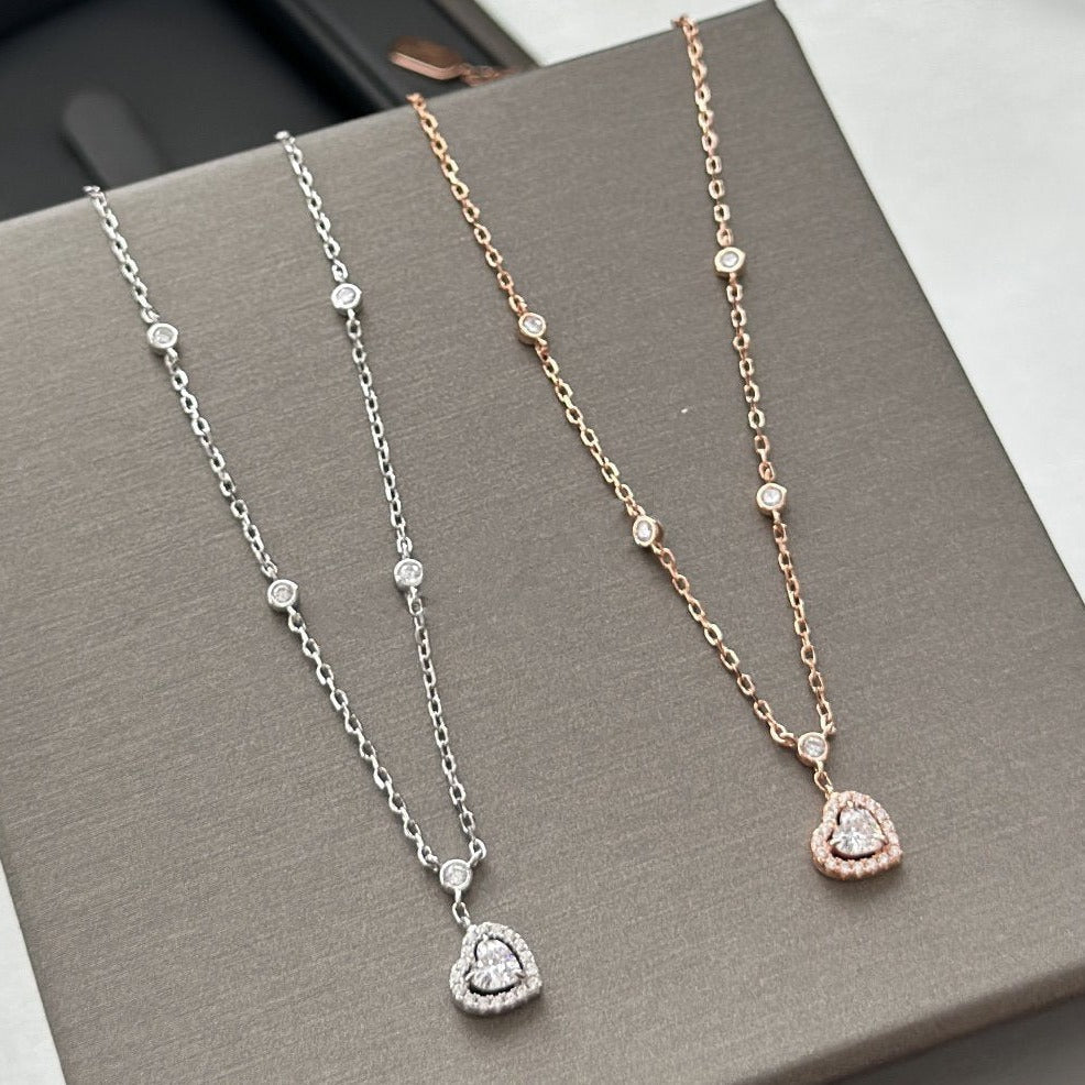 [Liorra]JOY HEART DIAMOND NECKLACE
