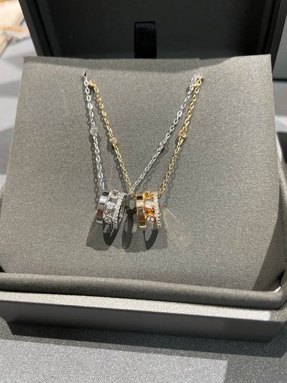 [Liorra]CHAIN MOVE ROMANE PEDAND NECKLACE