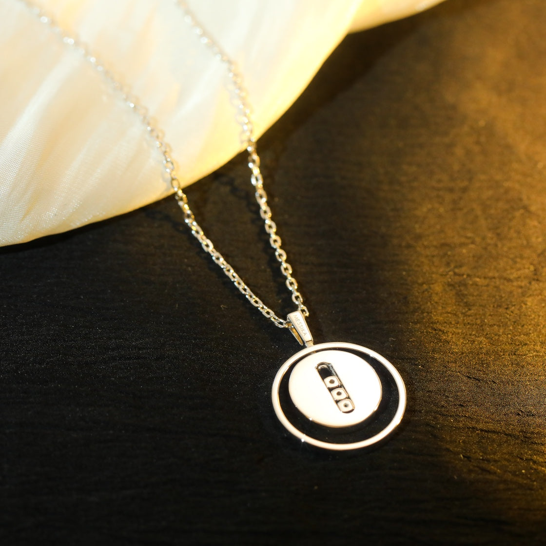 [Liorra]Demo MOVE MM SILVER DIAMOND NECKLACE