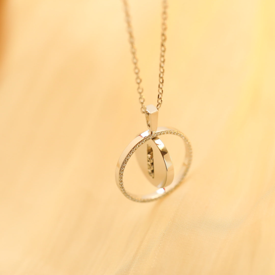 [Liorra]Demo MOVE MM SILVER DIAMOND NECKLACE