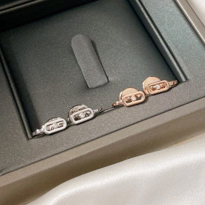 [Liorra]CREOLES MOVE UNO MINI 1 DIAMOND EARRINGS