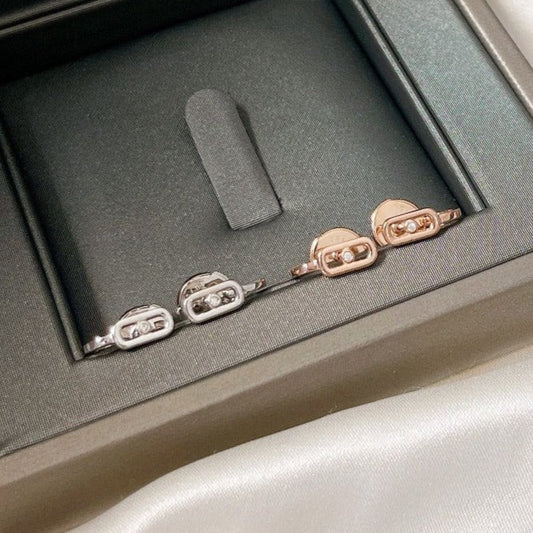 [Liorra]CREOLES MOVE UNO MINI 1 DIAMOND EARRINGS