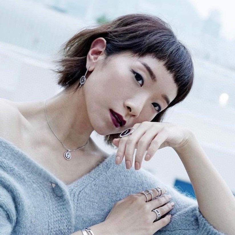 [Liorra]Demo MOVE ARROW PINK GOLD DIAMOND EARRINGS