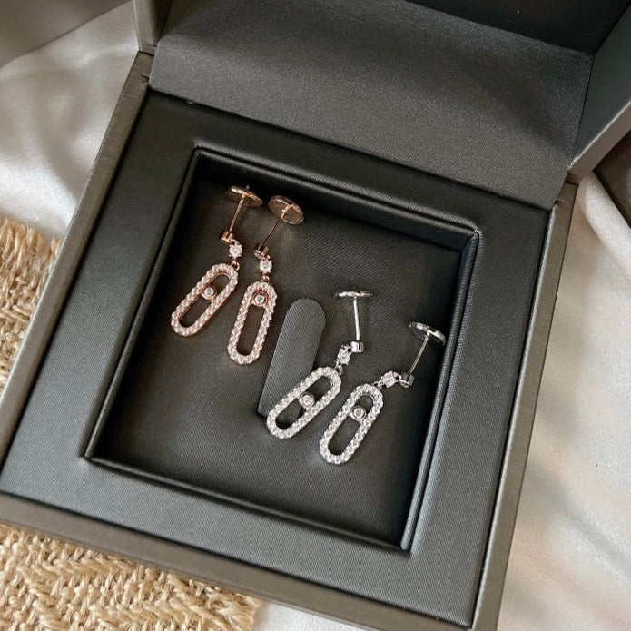 [Liorra]DORMEUSES MOVE UNO DIAMOND EARRINGS