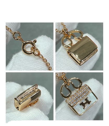 [Liorra]H CIRCE MOISSANITE PENDANT NECKLACE GOLD