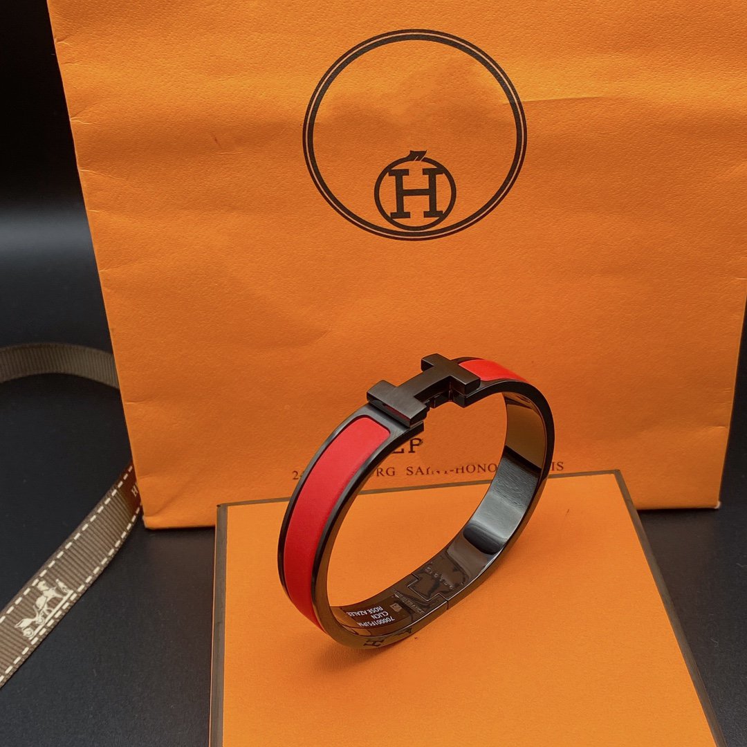 [Liorra]CLIC HM SO BLACK RED BRACELET