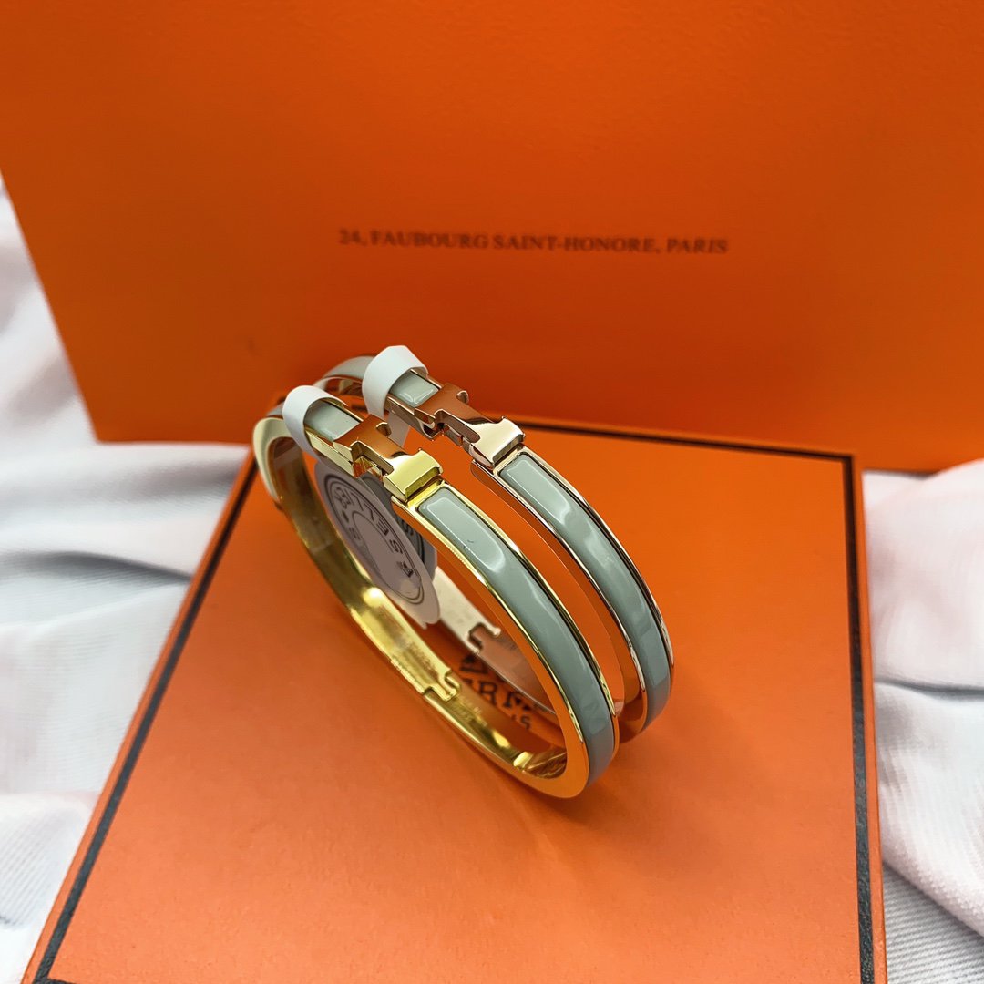 [Liorra]CLASSIC HM CLIC GREEN 8MM ENAMEL BRACELET
