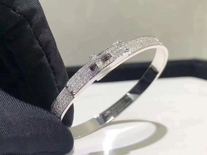 [Liorra]HM KELLY BRACELET IN SILVER AND FULL PAVE DIAMOND