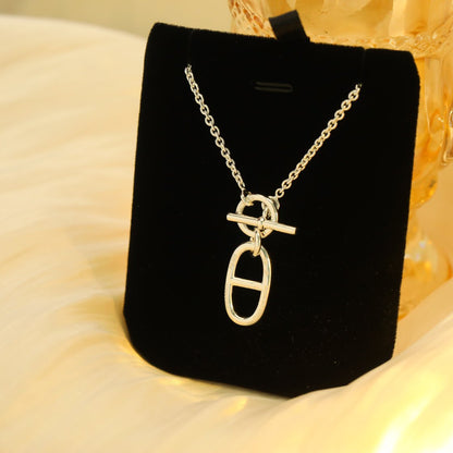 [Liorra]HM CHAINE D'ANCRE PENDANT NECKLACE STERLING SILVER