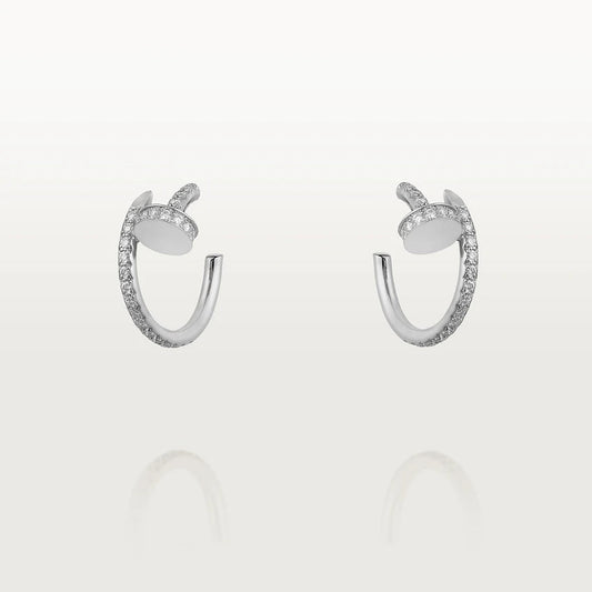 [Liorra]JUSTE EARRINGS 12.75MM SILVER DIAMOND
