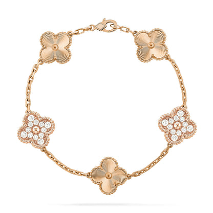 [Liorra] CLOVER 5 MOTIF LASER BRACELET COLLECTION