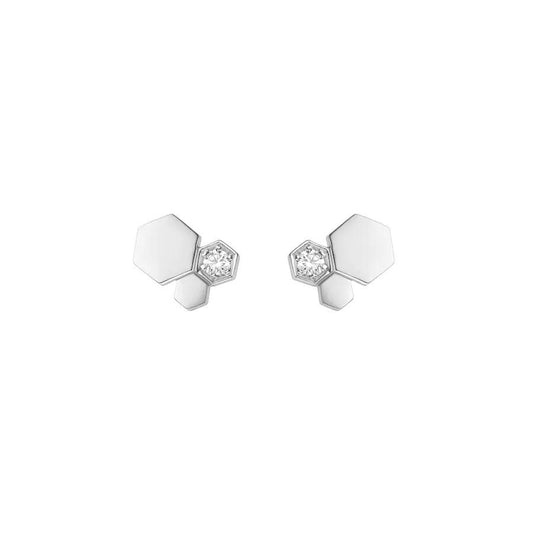 [Liorra]BEE LOVE SILVER DIAMOND EARRINGS