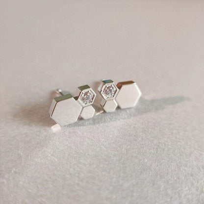 [Liorra]BEE LOVE SILVER DIAMOND EARRINGS