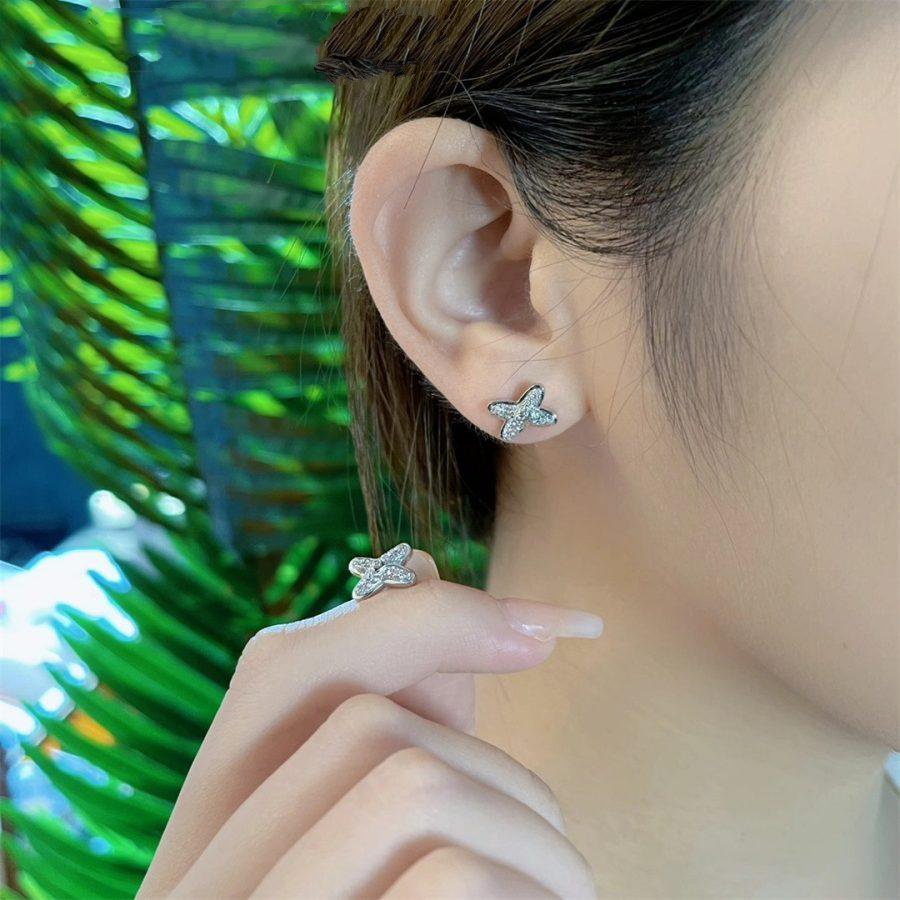 [Liorra]JEUX DE SILVER DIAMOND EARRINGS