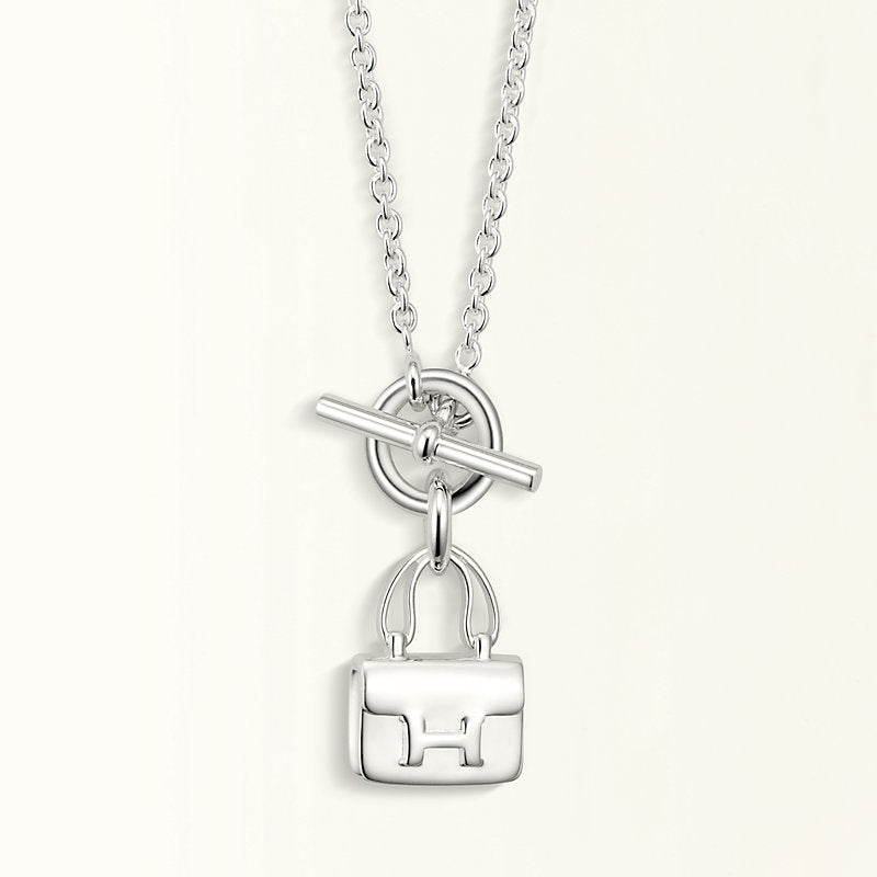 [Liorra]POP H PEDANT SILVER NECKLACE