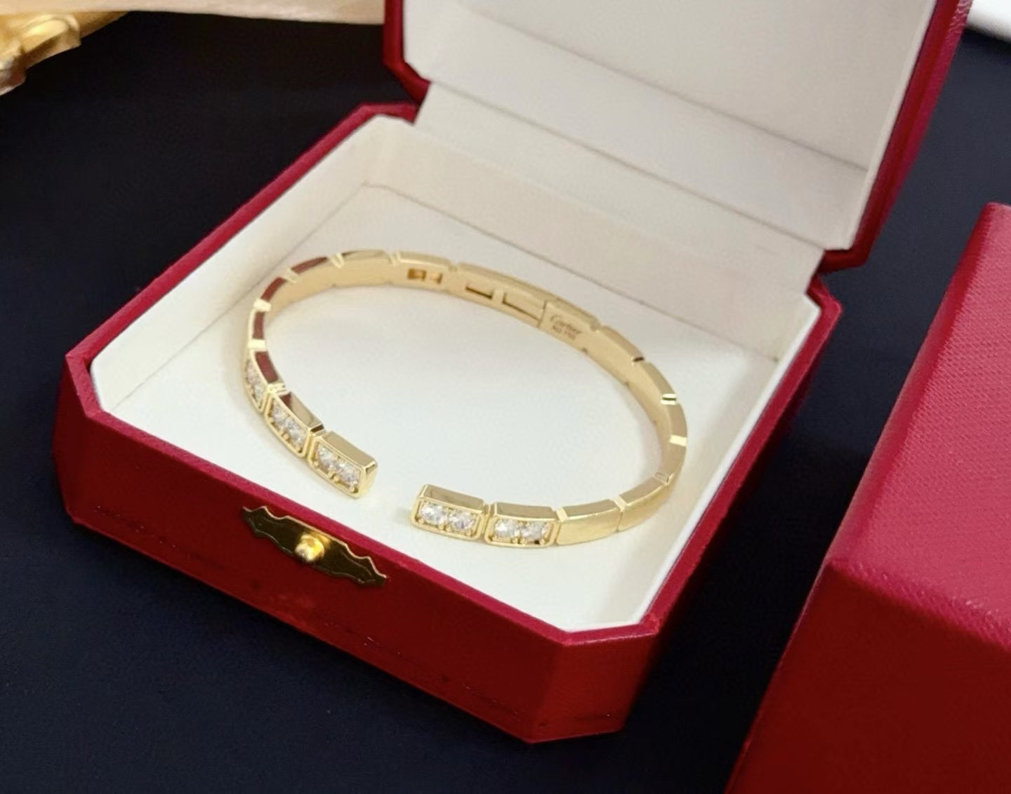 [Liorra jewelrys]LOVE DIAMOND OPEN  BRACELET