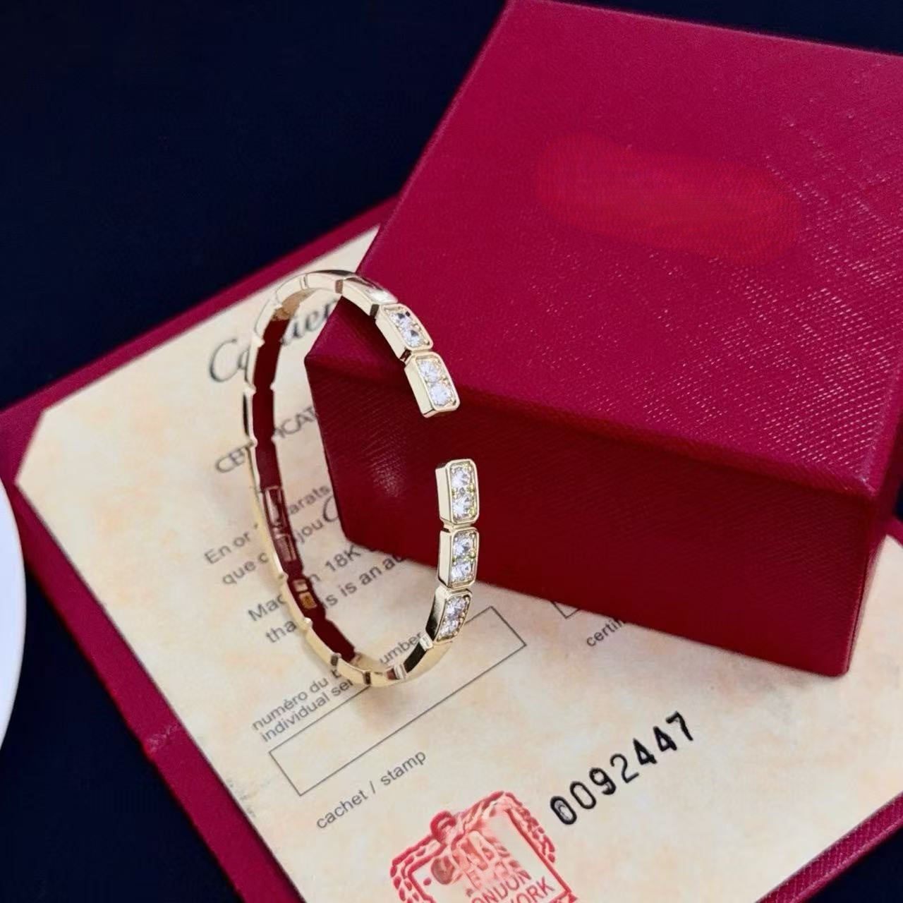 [Liorra jewelrys]LOVE DIAMOND OPEN  BRACELET