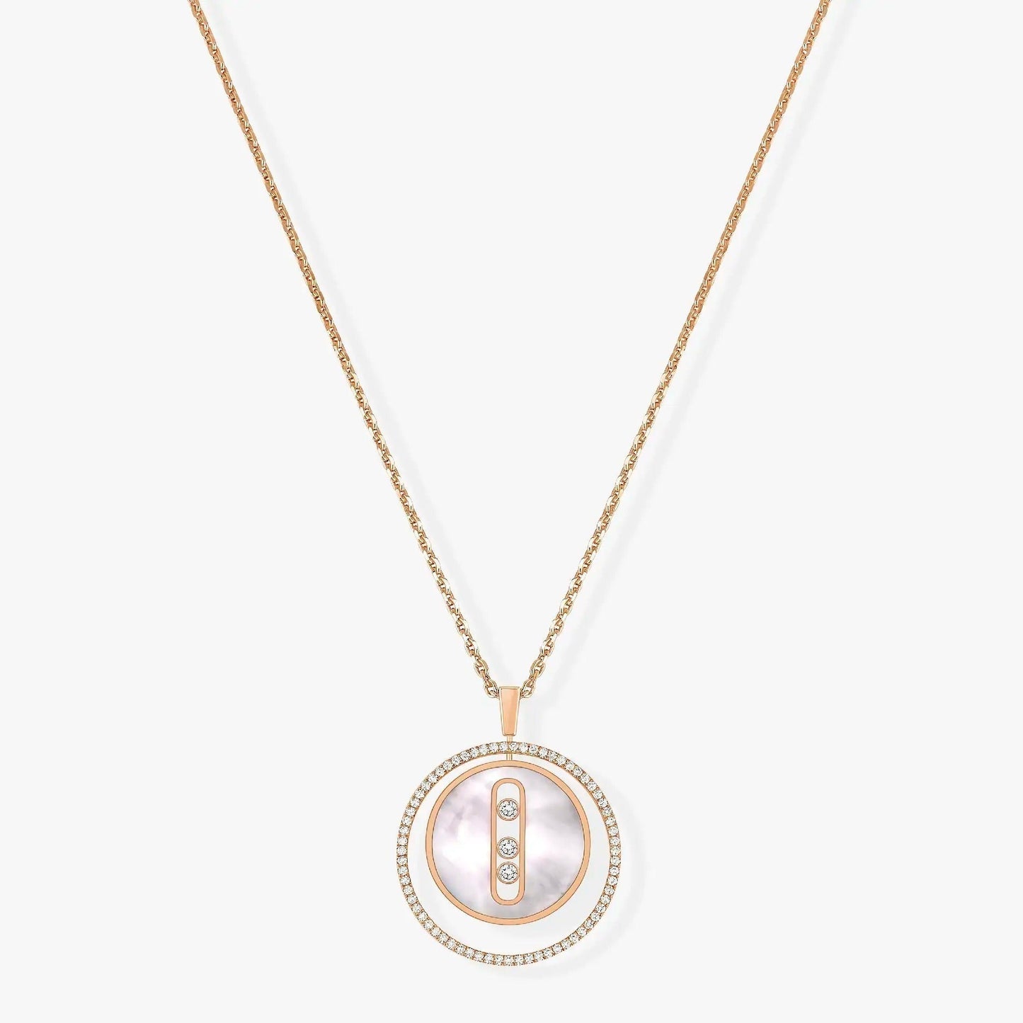 [Liorra]Demo MOVE MM NACRE BLANCHE DIAMOND NECKLACE