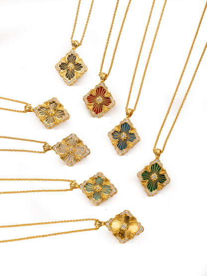 [Liorra] B.C.L BIG SIZE  ENAMEL NECKLACE£¨Various colors£©