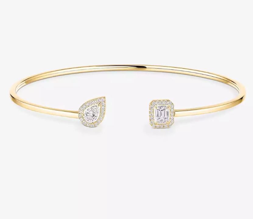 [Liorra]M Delicate Double-Diamond Bracelet