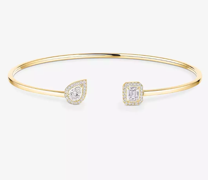 [Liorra]M Delicate Double-Diamond Bracelet
