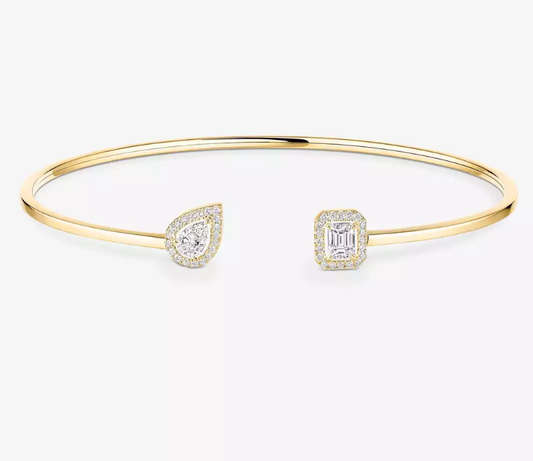 [Liorra]M Delicate Double-Diamond Bracelet