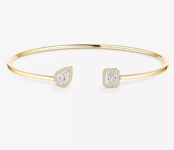 [Liorra]M Delicate Double-Diamond Bracelet