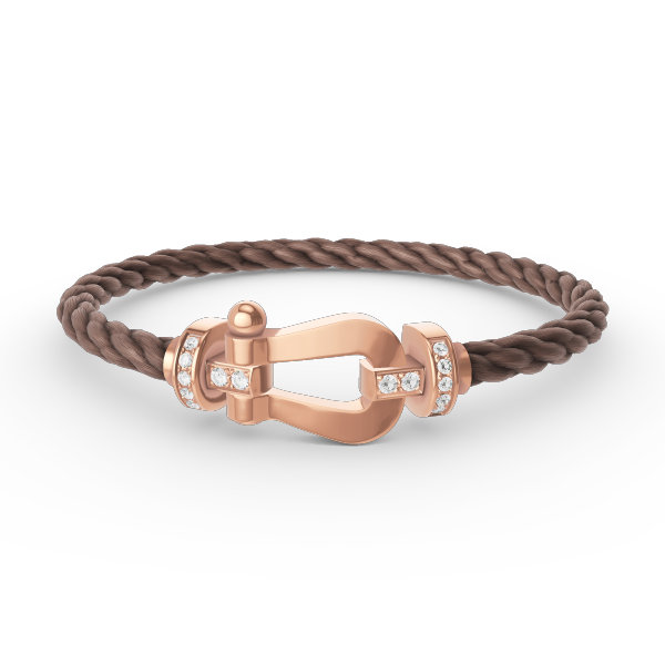 [Liorra]FORCE LARGE HORSESHOE HALF DIAMOND BRACELET Liorra GOLD