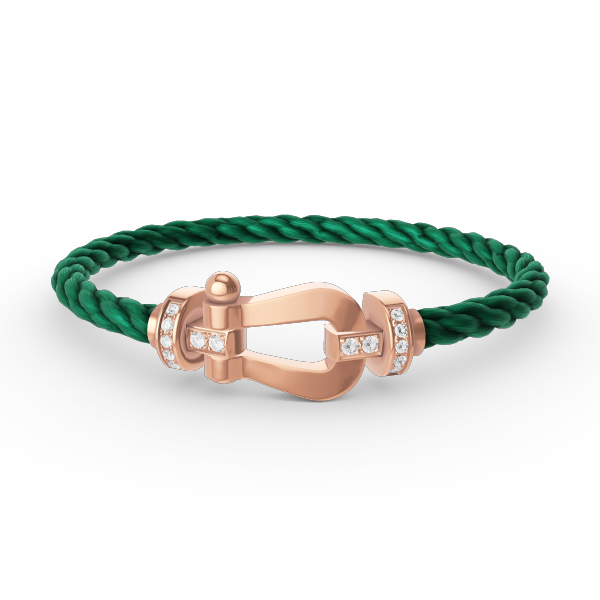 [Liorra]FORCE LARGE HORSESHOE HALF DIAMOND BRACELET Liorra GOLD