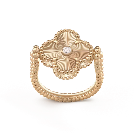 [Liorra]CLOVER RIVERSIBLE Liorra GOLD RING