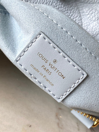 SPEEDY BANDOULIÈRE 20 IN BLUE HOUR MONOGRAM EMPREINTE LEATHER