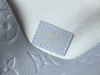 LV 25S MINI NANO DIANE 19 IN BEAU BLUE MONOGRAM EMPREINTE LEATHER GOLD HARDWARE